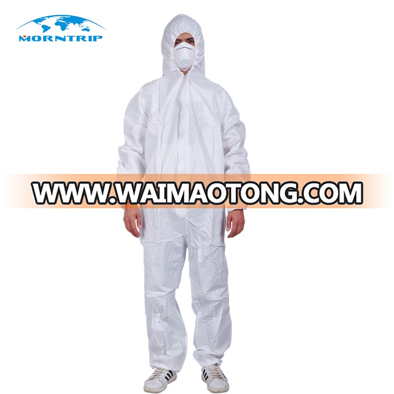 Disposable Protective Clothing Coverall 50gsm Microporous Waterproof Industrial Safety Workwear Overall