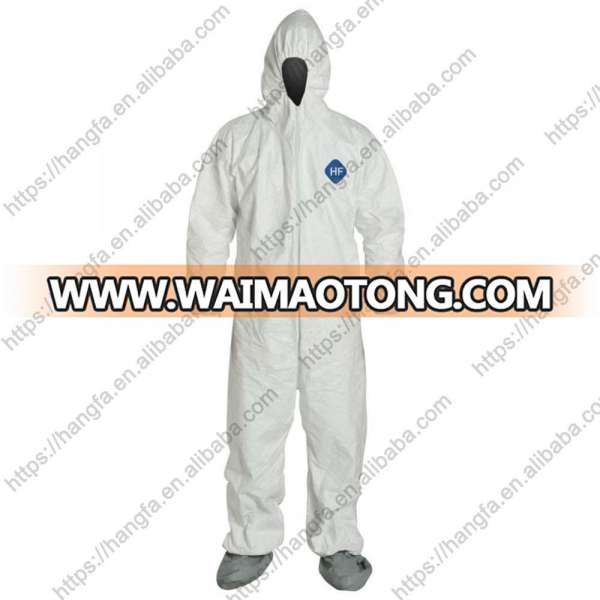 Safety Clothing Chemical Disposable Protective Coverall Hooded Suit Anti Particles/Limited Liquid Chemical splash